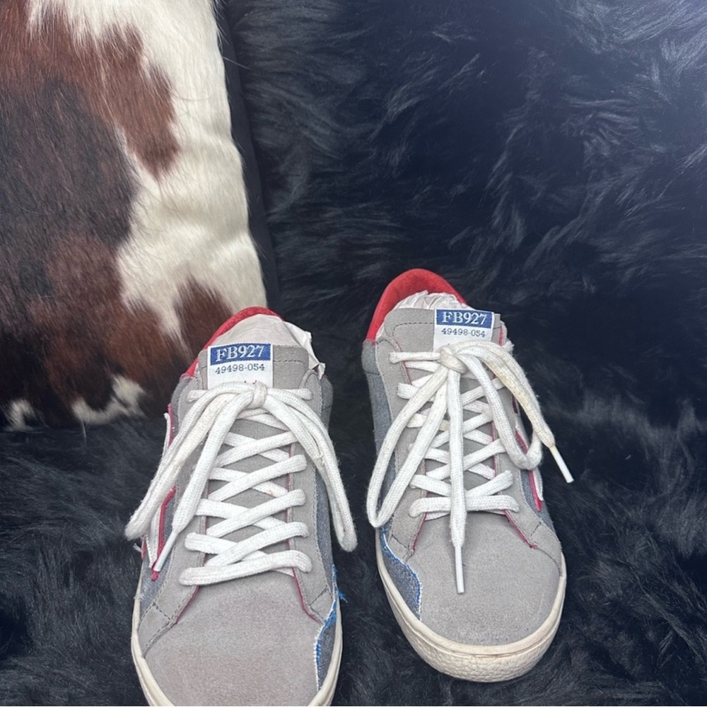 Freebird by Steven FB 927 Gray and Red Athletic Shoes